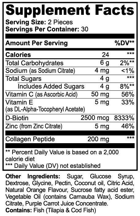 Collagen Gummies Orange Flavor